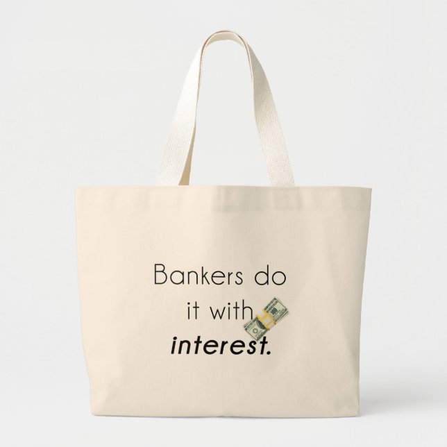 Banker tun es! jumbo stoffbeutel (Vorne)