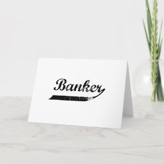 Banker-Typografie Feiertagskarte