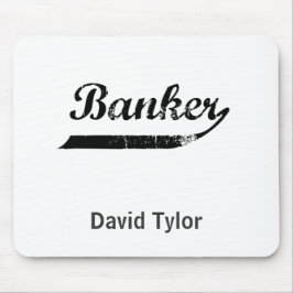 Banker-Typografie Mousepad