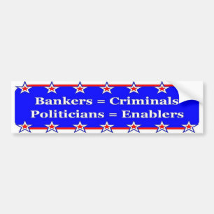 Banker-und Politiker-Autoaufkleber Autoaufkleber