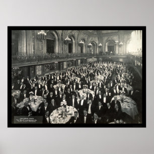 Bankett-Chicago-Foto 1908 Poster