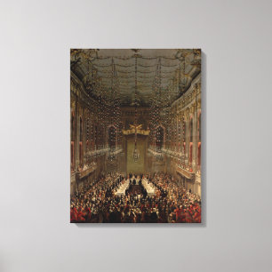 Bankett im Redoutensaal, Wien, 1760 Leinwanddruck