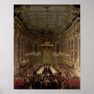 Bankett im Redoutensaal, Wien, 1760 Poster