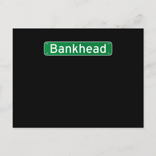 Bankhead Atlanta Georgia Street Sign Postkarte (Vorderseite)