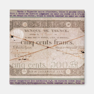 Banknote für 500 Franken vom 24. Keim Magnet