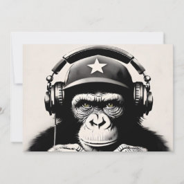 Banksy DJ Monkey Gorilla Einladung