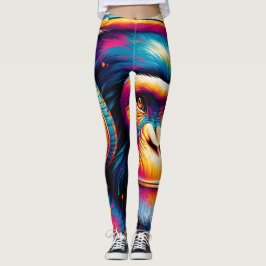 Banksy DJ Monkey Gorilla Leggings