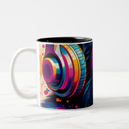 Banksy DJ Monkey Gorilla Zweifarbige Tasse
