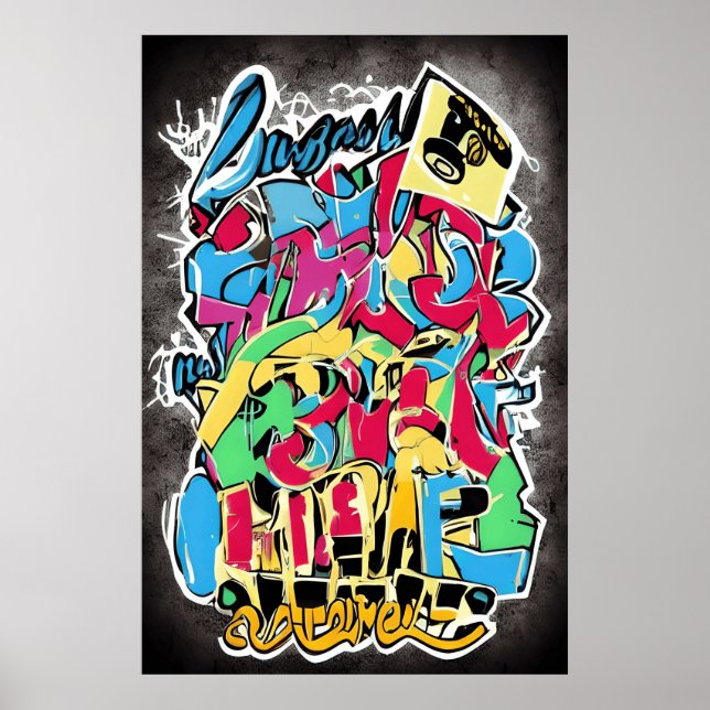 Banksy Style Street Art: Ein lustiges, Cooles und  Poster (Vorne)