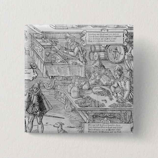 Bankwesen-Szene Button (Vorderseite)