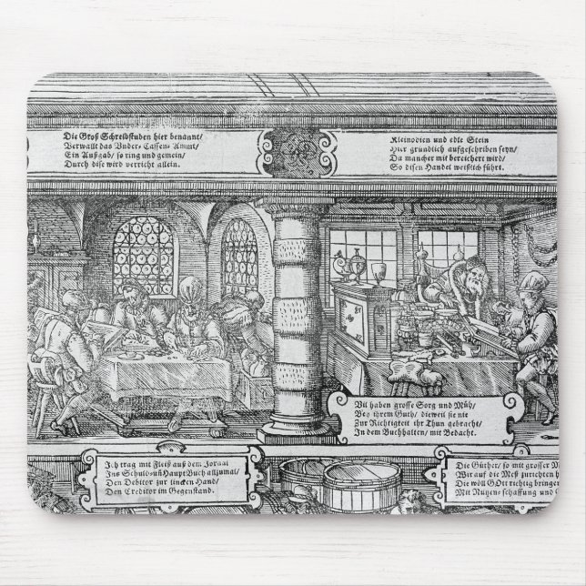 Bankwesen-Szene Mousepad (Vorne)