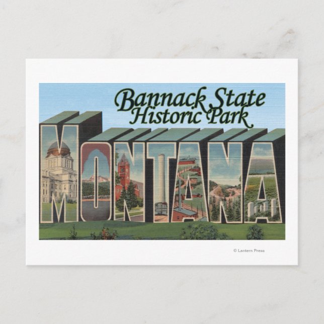 Bannack Staat Park, Montana Postkarte (Vorderseite)