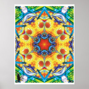 Bannapuddin Kinetic Collage Kaleidoscope Poster
