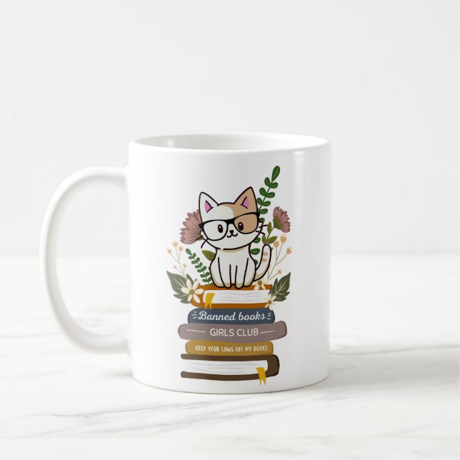 BANNED BOOKS GIRLS CLUB KAFFEETASSE (Links)
