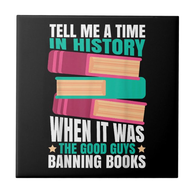 Banned Books Quote Banned Books Quote  Fliese (Vorderseite)