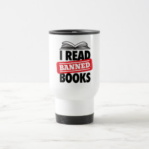 Banned Books Travel Mug lesen Reisebecher