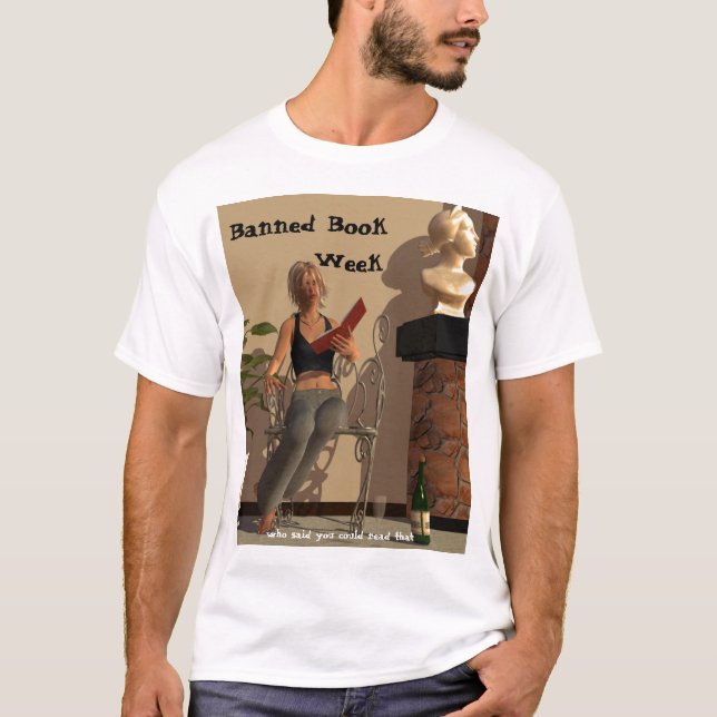 bannedbookweek., verbotenes Buch-        Woche, T-Shirt (Vorderseite)