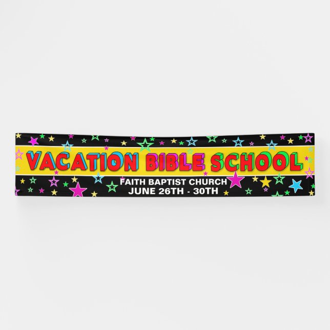 BANNER 12' x 2.5'- FERIENBILDSCHULE (Horizontal)
