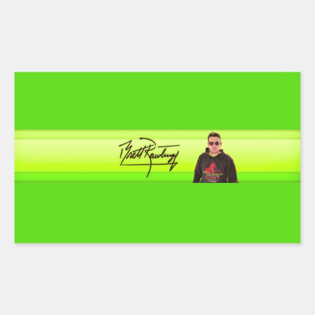 Banner-Aufkleber für YouTube Rechteckiger Aufkleber (Vorderseite)