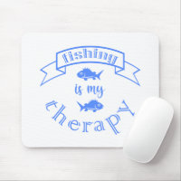 Banner Band Zitat Fischen ist meine Therapie