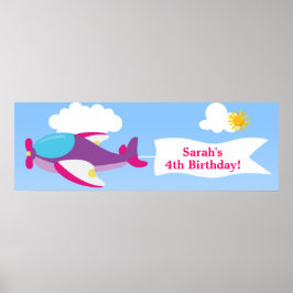 Banner-Banner für Flugzeuge Poster