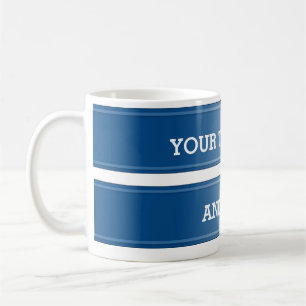 BANNER blauer Farbverlauf + Ihr Text Kaffeetasse