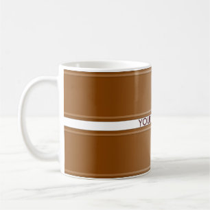 BANNER-Braunfärbung + Ihr Text Kaffeetasse