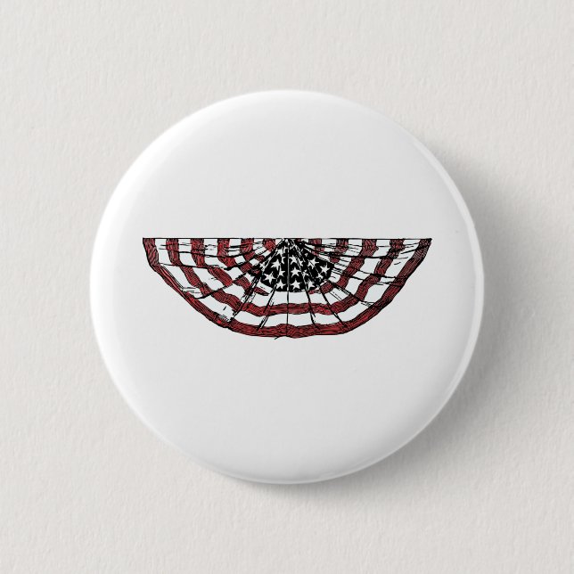 Banner der amerikanischen Flagge Button (Vorderseite)