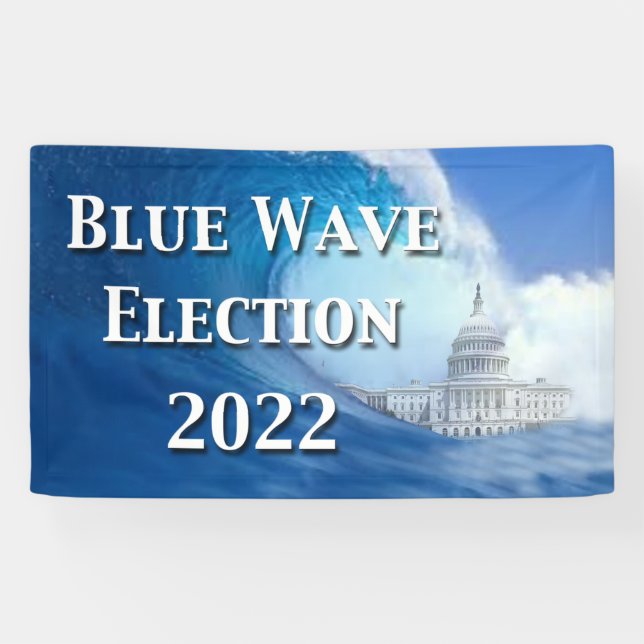 Banner der Blue Wave-Wahl 2022 (Horizontal)