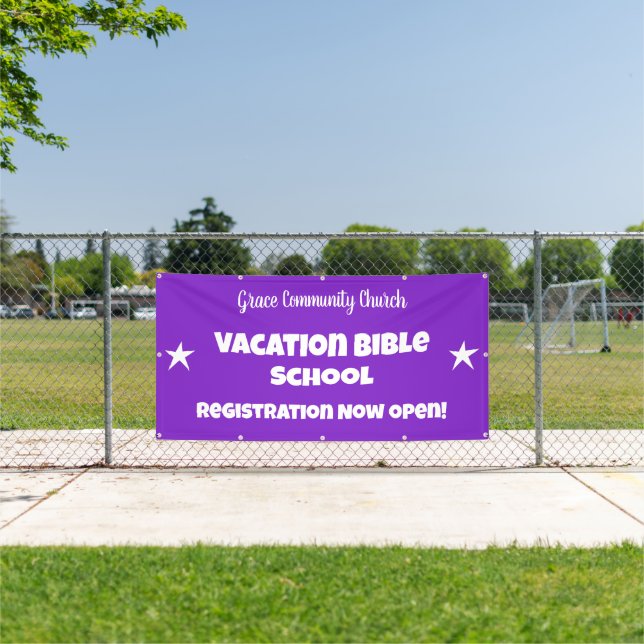 Banner der Custom Vacation Bible School (Insitu)