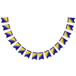 Banner der Flagge von Bosnien und Herzegowina