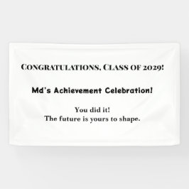 Banner der individuelle Name Graduation Party | Kl