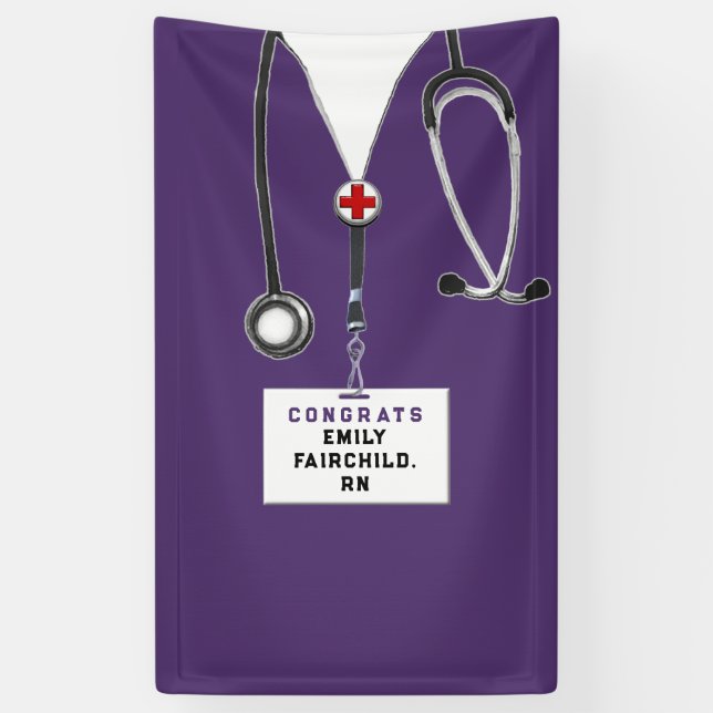 Banner der Krankenpflegepartei (Vertikal)