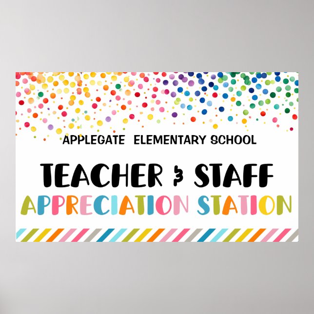 Banner der Lehrerbewertungswoche Poster (Vorne)