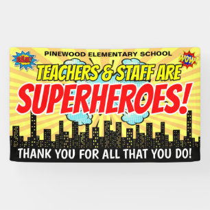 Banner der Superhero Teacher Wertungswoche