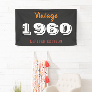 Banner der Vintagen limitierten Edition 1960 - Ret