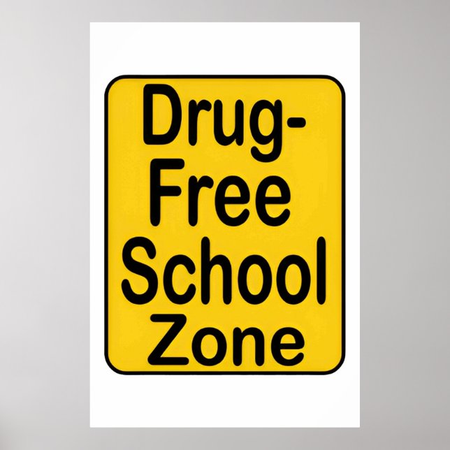 Banner Drug free for School Poster (Vorne)