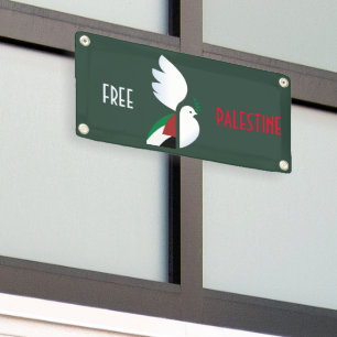 Banner Freies Palästina – Bewusstsein für Menschen