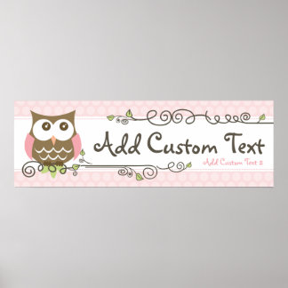 Banner für Babydusche Poster