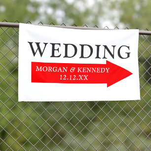 Banner für benutzerdefinierte Hochzeitrichtung