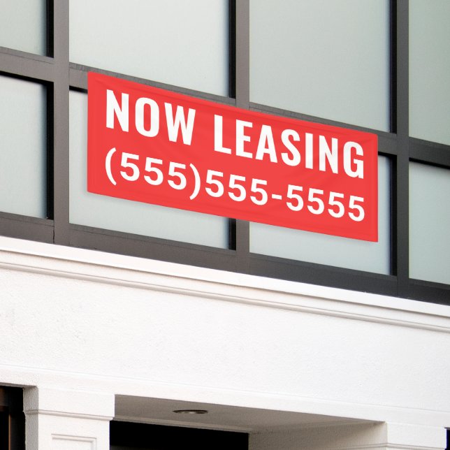 Banner für benutzerdefiniertes Jetzt Leasing (Äußeres Gebäude)