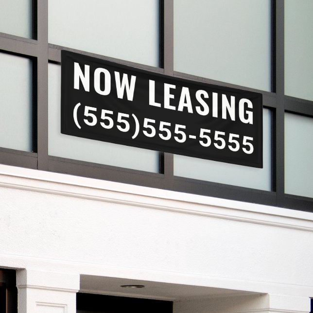 Banner für benutzerdefiniertes Jetzt Leasing (Äußeres Gebäude)