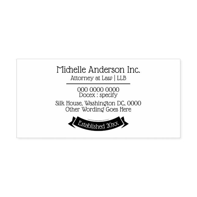 Banner für berufliche DIY-Firmennamen Permastempel (Design)