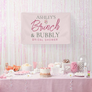Banner für Brunch und Bubbly Brautparty