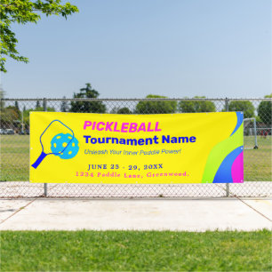 Banner für das berufliche Pickleball-Turnier