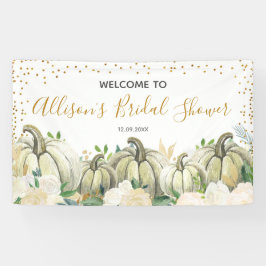 Banner für das Brautparty Fall Gold und White Pump