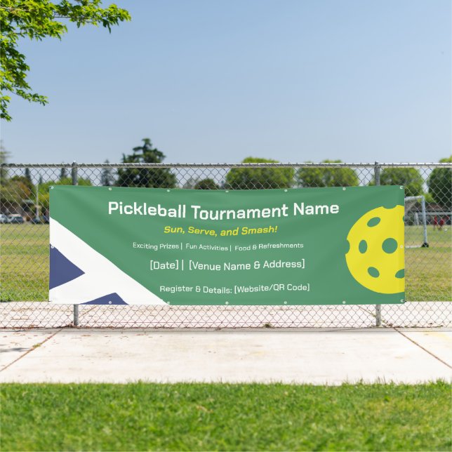 Banner für das Turnierprogramm im Freien (InSitu)