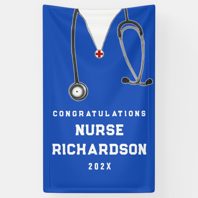 Banner für den Abschluss von Krankenpflegern (Vertikal)