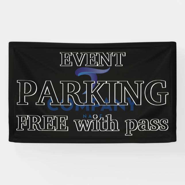 Banner für den Black Background Parkpass für Unter (Horizontal)
