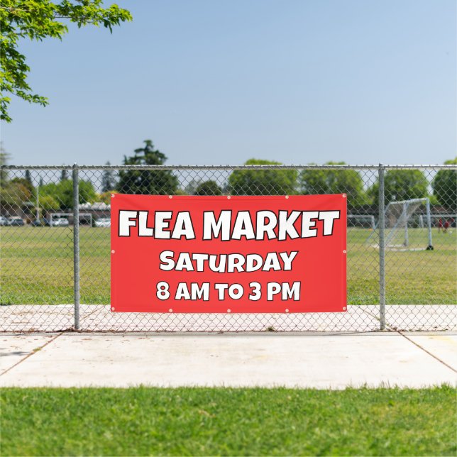 Banner für den kundenspezifischen Flohmarkt (Insitu)
